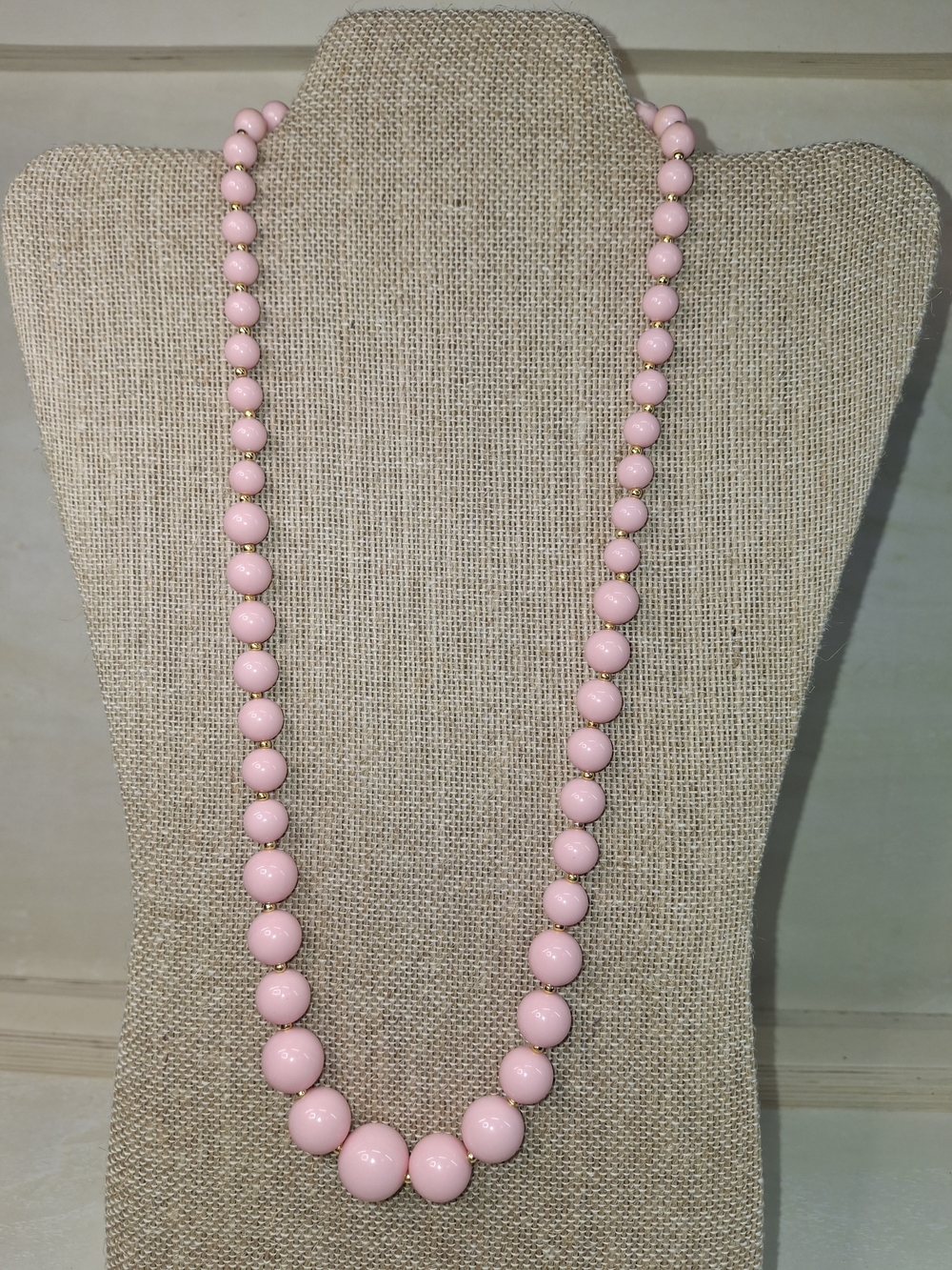 Pink Bead Necklace - Women's Fashion Jewelry
